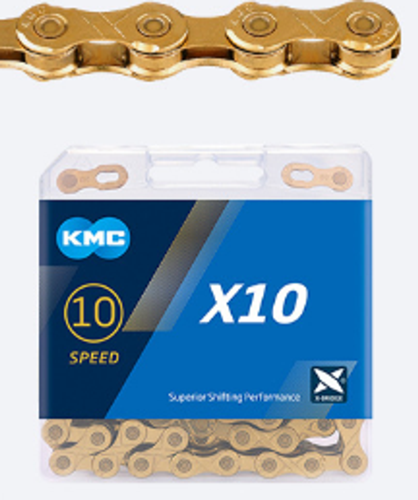 KMC X10 TI N 116 links Ti N Gold 3 890 Adrenalin