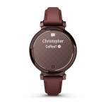 Умные часы Garmin Lily 2 Classic темно-бронзовые с шелковичным кожаным ремешком