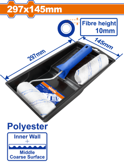 Цилиндрическая щетка 4 в 1 комплекте