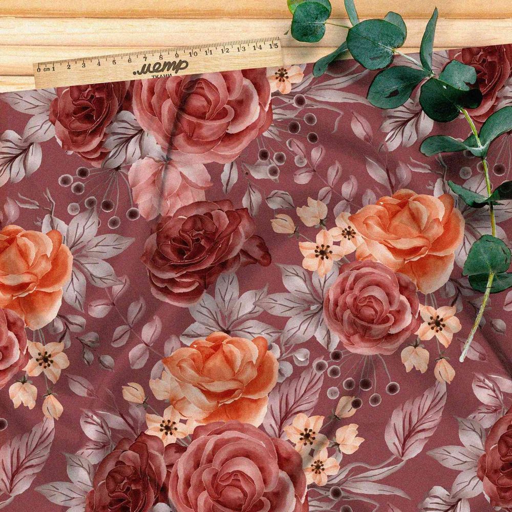 Ткань барби однотонные розы