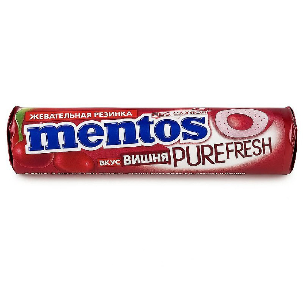 Жевательная резинка Mentos Вишня 15.5 гр