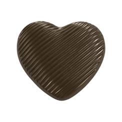 444 | Форма для шоколадных конфет "Сердце с сечением" (275*175 мм)