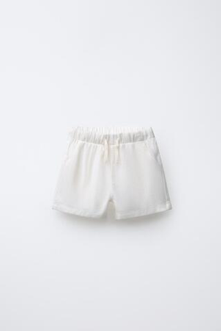 ZARA ШОРТЫ-БЕРМУДЫ, ЭКРЮ