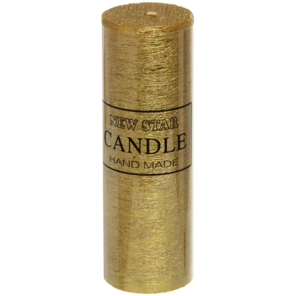 Свеча «New Star» 5*15см цвет золото ZD-074