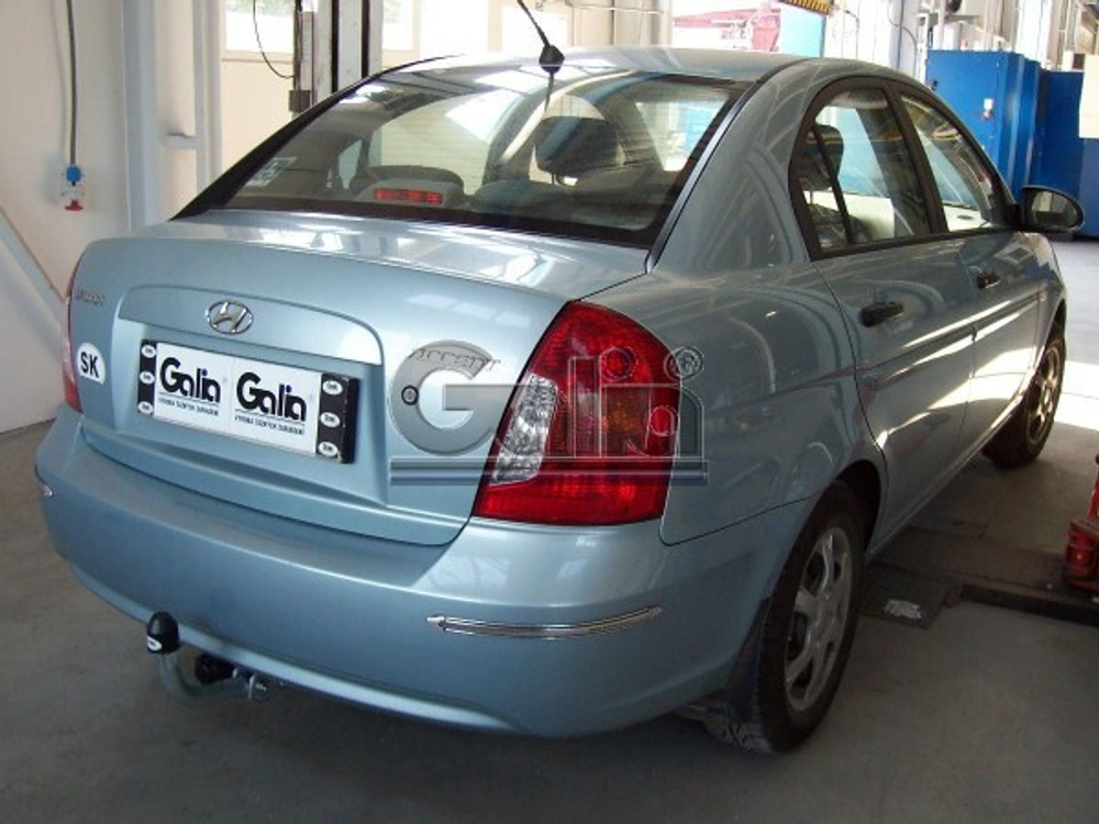 Фаркоп оцинкованный Galia H071A для Hyundai Accent 2006-2010(паспорт и сертификат в комплекте)(без электрики)