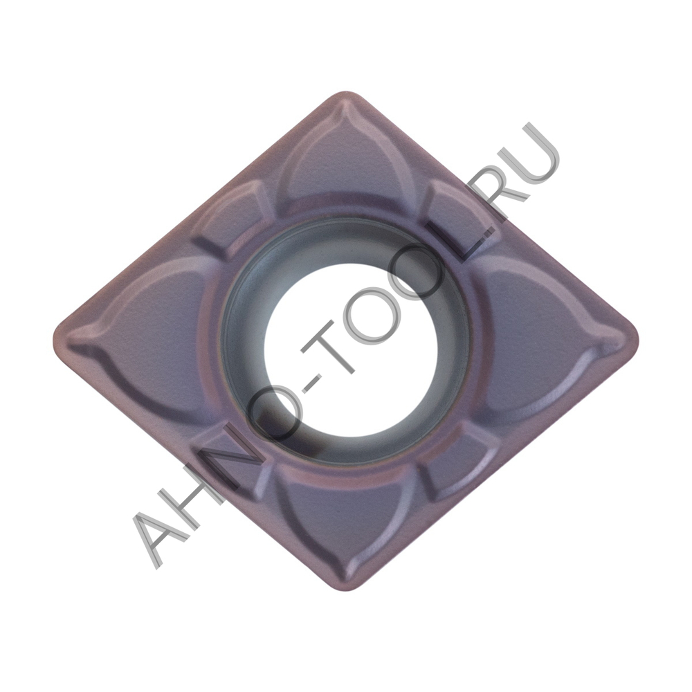 Пластина твердосплавная ISO CCMT120408-MFA APM20B AHNO по жаропроч. и нерж.стали, получистовая