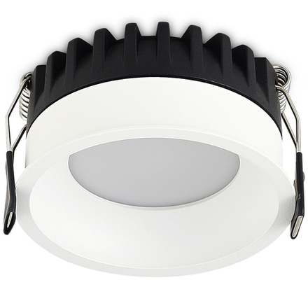 Светильник встраиваемый CRATER, 15W, 1033Lm, 2700-3000-4000K, D95хH44мм, IP44, белый