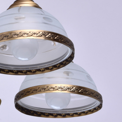Люстра подвесная MW-Light Ангел, 5 ламп Е27, 300 Вт, 15 м2, бронзовая