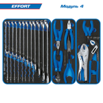 KING TONY (9G38-235MRV40) Набор инструментов 235 предметов, "EFFORT", в черной тележке