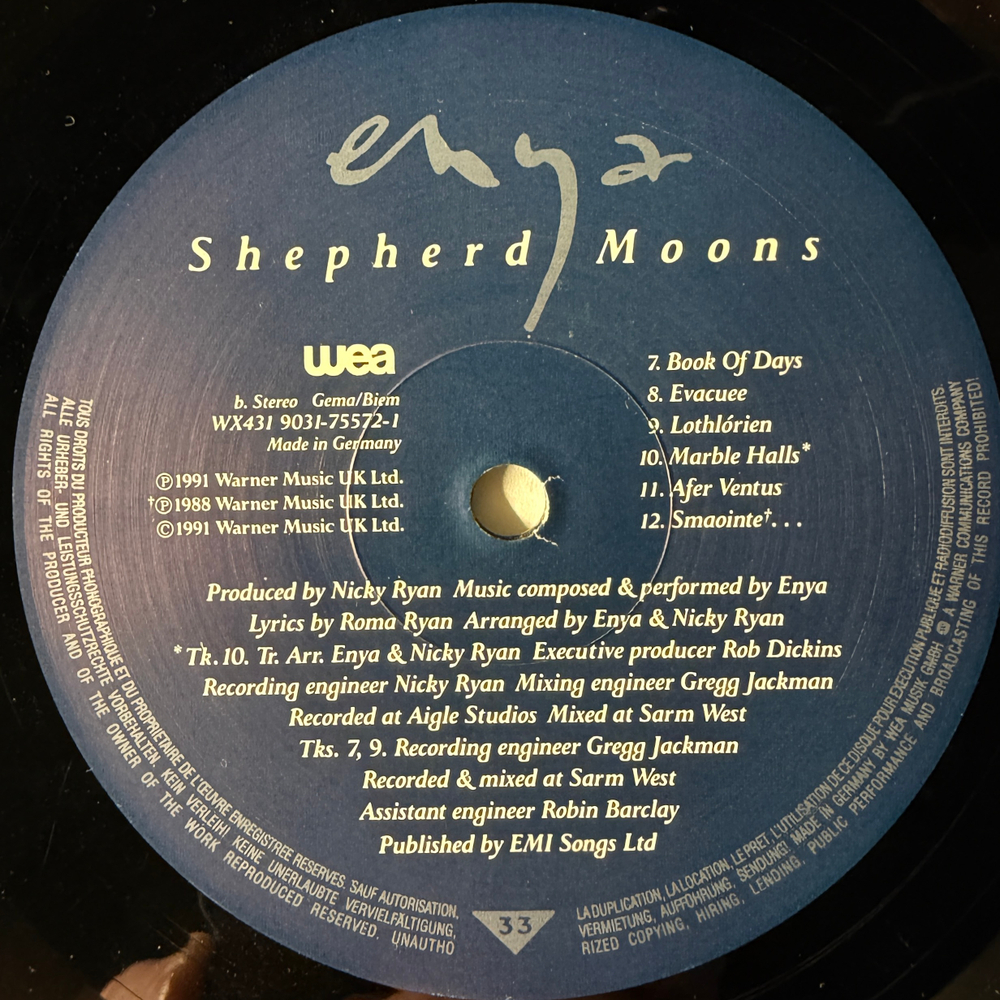 Enya- Shepherd Moons (Германия 1991г.)