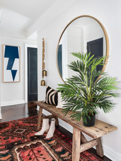 Искусственная пальма Рапис густая 80см в кашпо