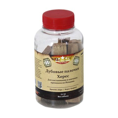 Дубовые палочки Херес, 60гр.