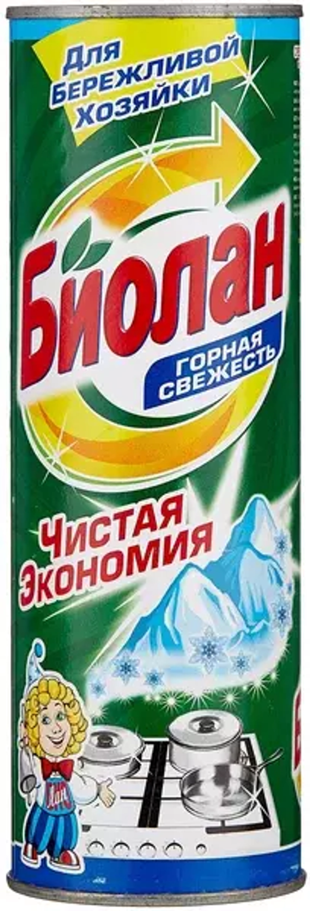 БИОЛАН чистящ.порошок ГОРНАЯ СВЕЖЕСТЬ  400гр *6 *24