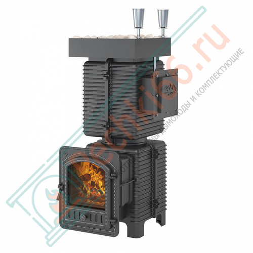 Печь для бани Эверест "Легкий пар Профи" под обкладку Б/В (по-серому)