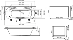 Ванна акриловая Ravak Campanula II 170x75 CA21000000