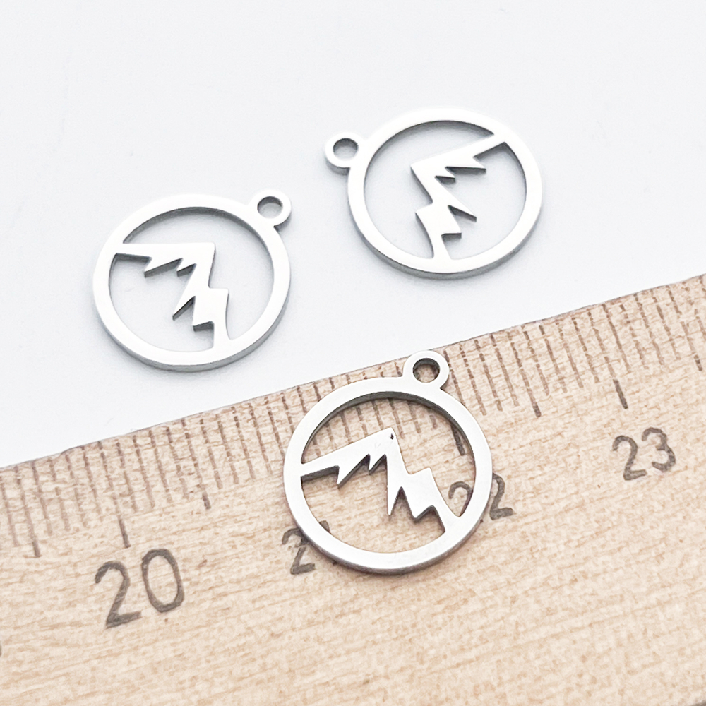 Подвеска Горы, сталь, размер 14*12 мм, цена за 1 шт