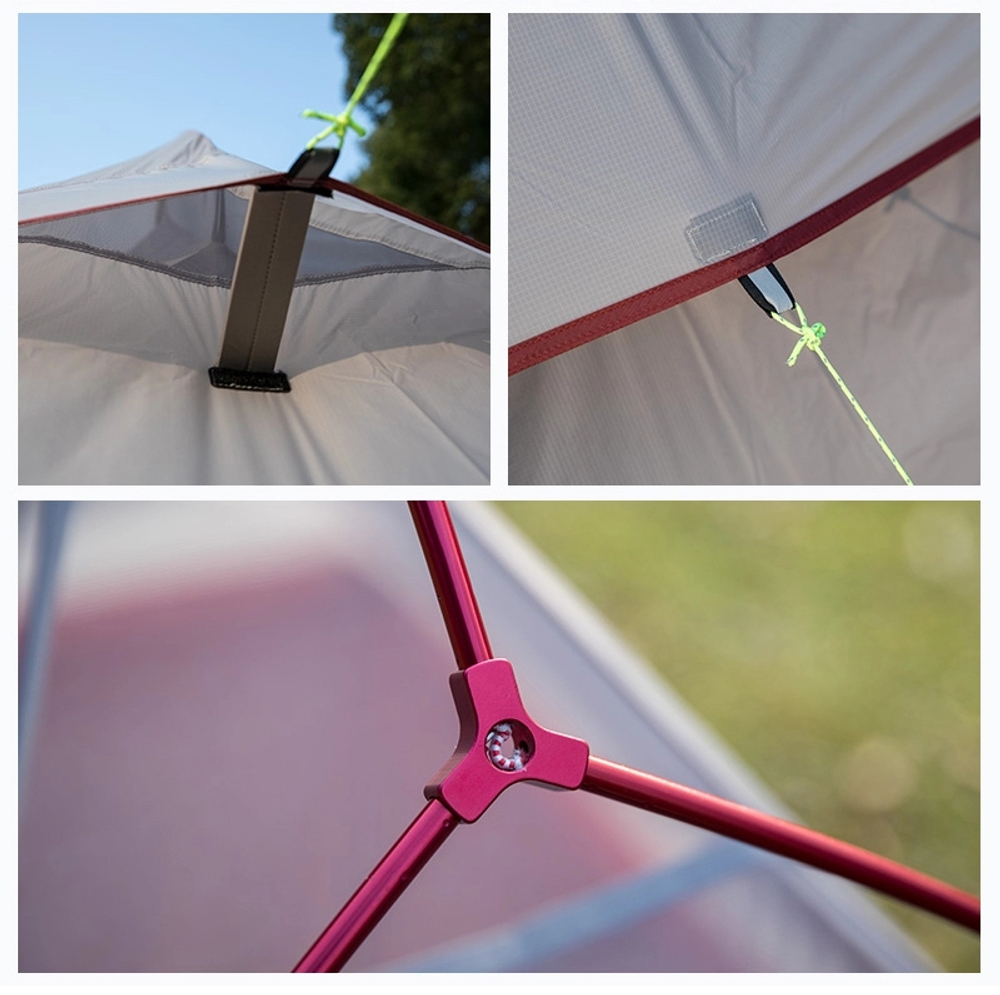 Палатка Naturehike Cloud Up Si 2-местная, алюминиевый каркас, сверхлегкая, синий, артикул NH17T001-T-DNAV