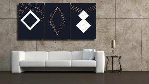 Модульная картина "Современный орнамент"