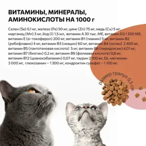 Уценка! Срок 07.2025/ Сухой корм ECO NATIVE для котят и кошек всех пород, курица с клюквой