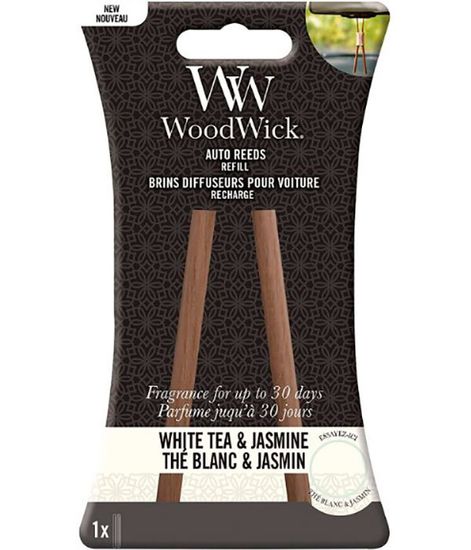 Белый чай и жасмин, палочки для ароматизатора в авто, WoodWick