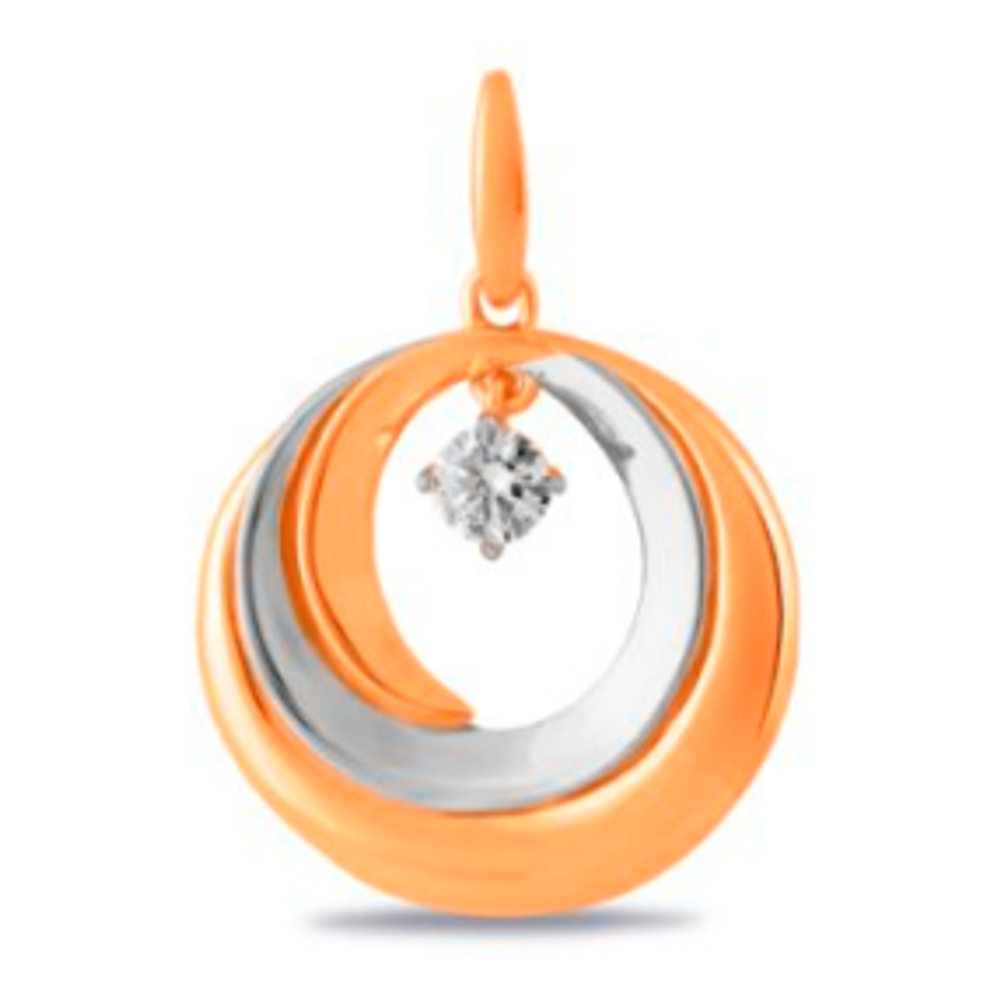 Подвеска из золота с фианитами