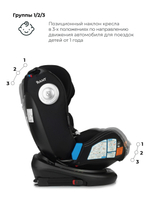 Автокресло C05001 "GT" isofix Top Tether группа 0+-1-2-3  (0-36 кг) techno