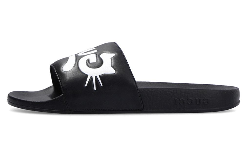 Gucci White Pursuit Slides (Женская размерная сетка)