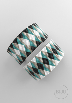 Схема PEYOTE, Схема браслета мозаичное плетение, узор из Miyuki Delica 11/0, файл PDF, №206