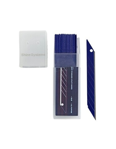 Shine Systems Сменные лезвия из углеродистой стали синие 30°,50 шт
