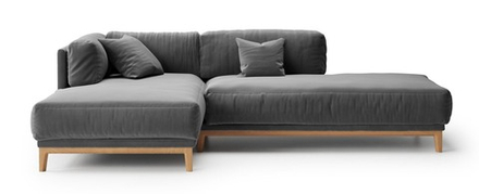 4-х местный нераскладной диван с кушеткой Case 909/928