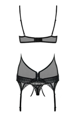 Черное ками кружевное Picantina Corset SM (42-44) (Цвет: черный)