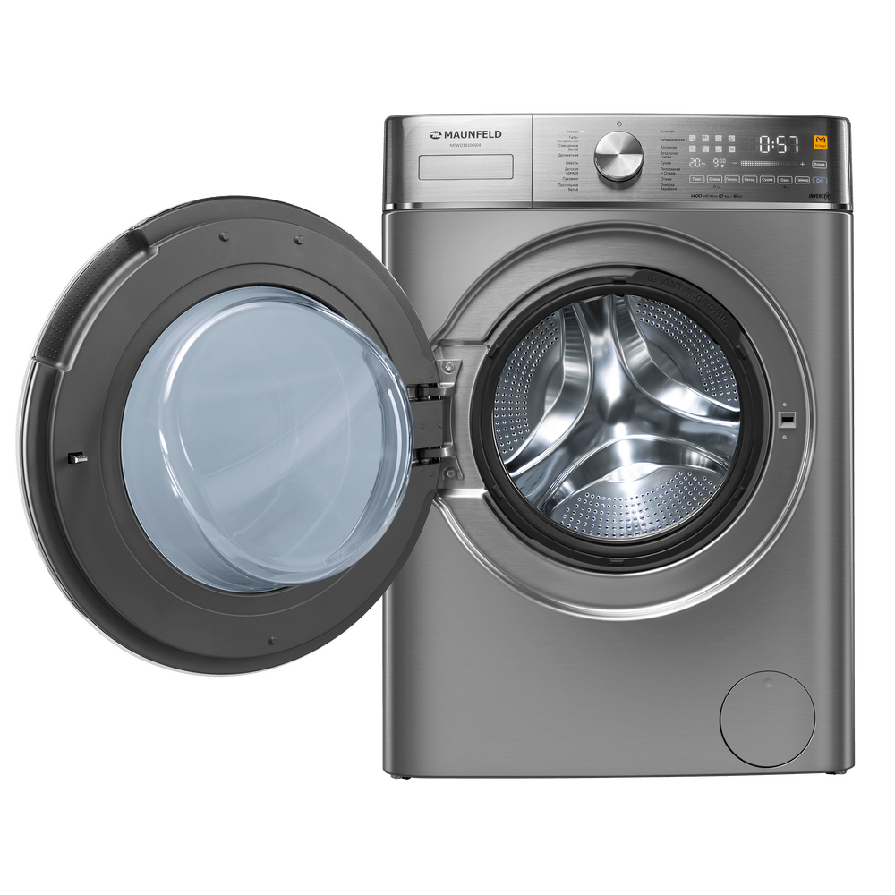 Стиральная машина c сушкой и инвертором  MAUNFELD MFWD14106S04 10 кг./6 кг. сушки