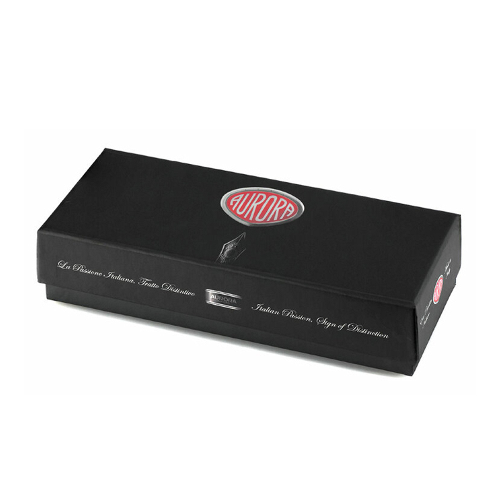 Перьевая ручка Aurora Ipsilon Deluxe black GT, перо F, в подарочной коробке