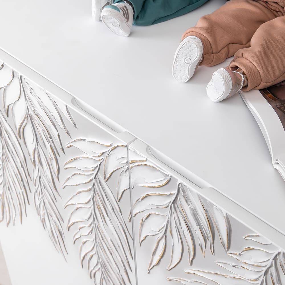 Комод Тропик Стайл с 2 полками Айс Голд