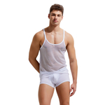 Мужская майка в сетку Gauvine (Размер: L) (Цвет: белый)