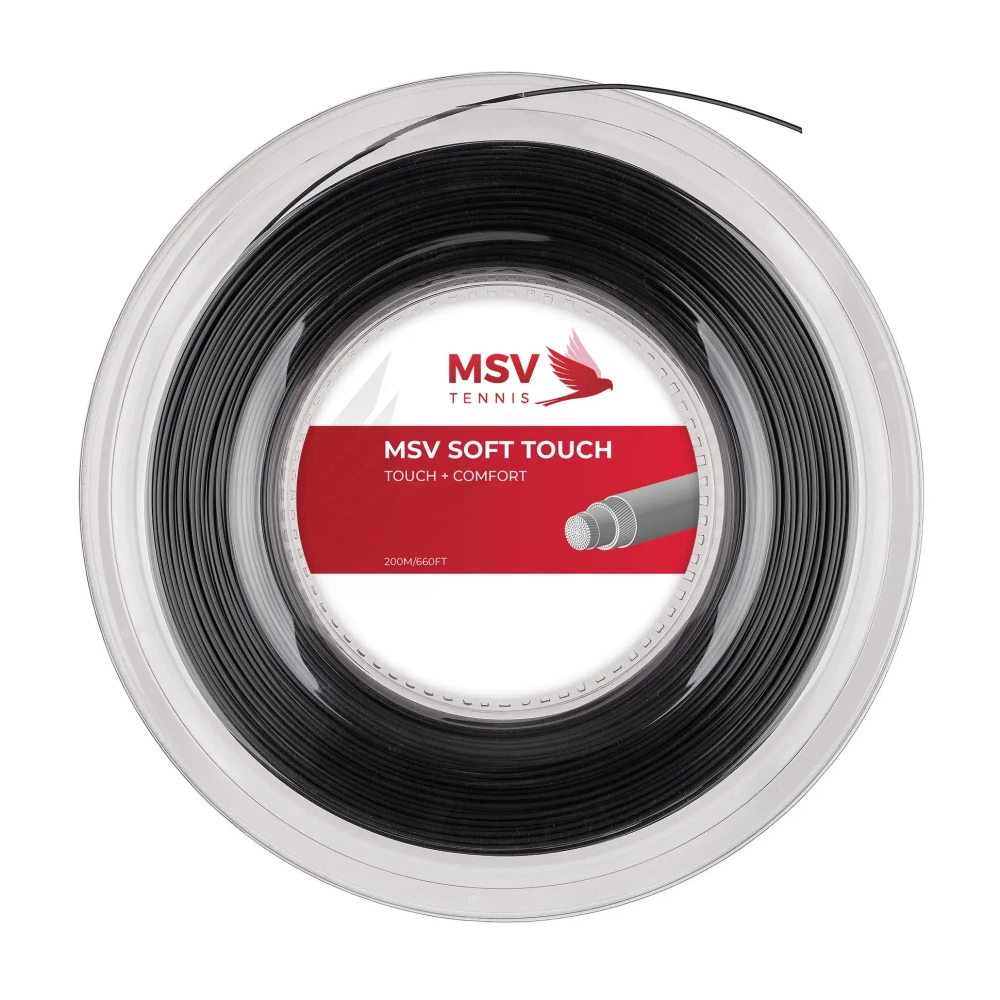 Теннисная струна MSV Soft Touch, 1,35, 200м (черный)