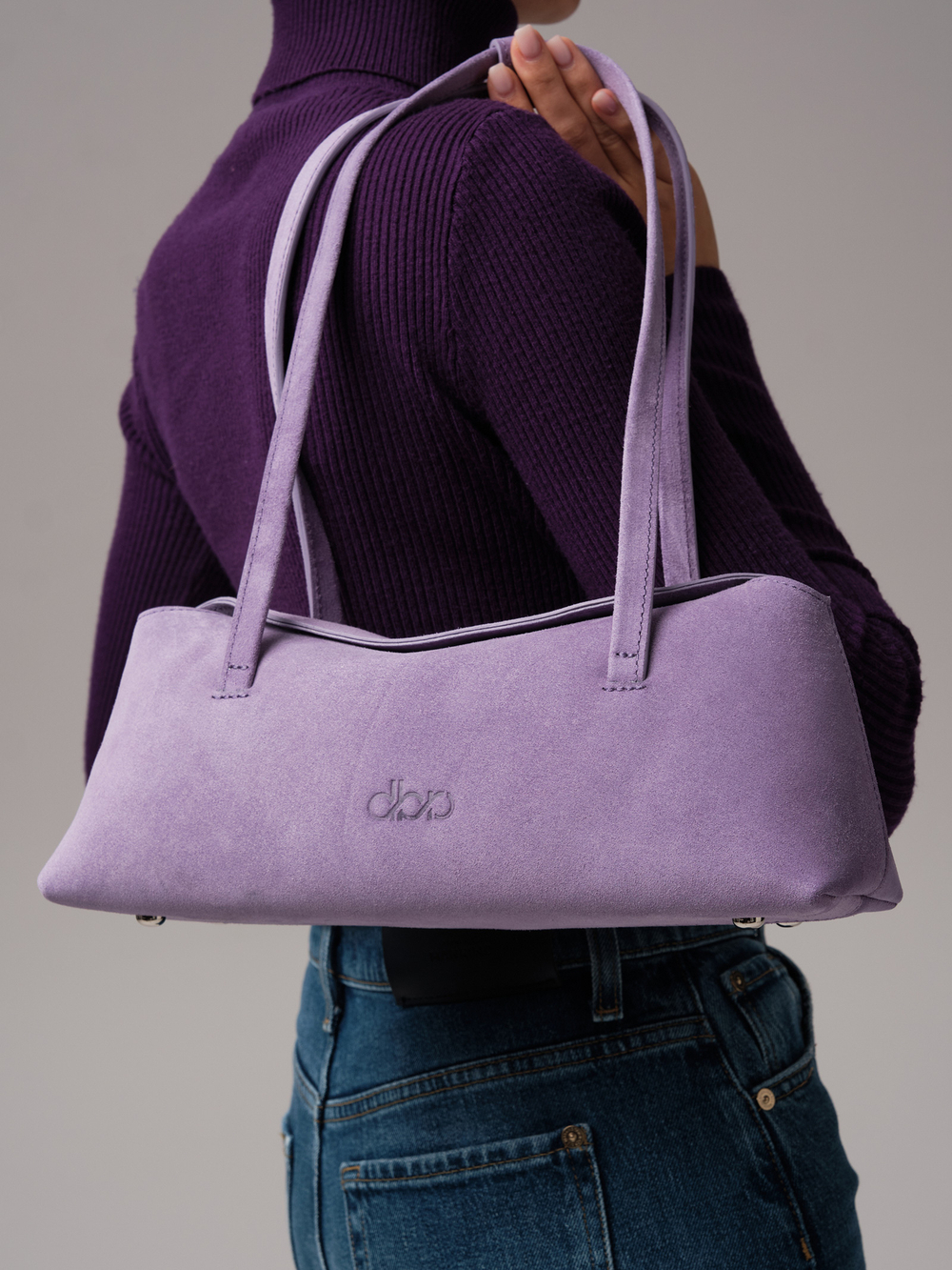 Женская замшевая сумка DBR 31127 лиловый