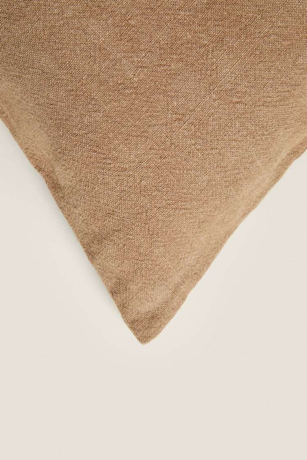 ZARA HOME ЛЬНЯНОЙ ЧЕХОЛ ДЛЯ ДЕКОРАТИВНОЙ ПОДУШКИ, РЫЖЕВАТО-КОРИЧНЕВЫЙ