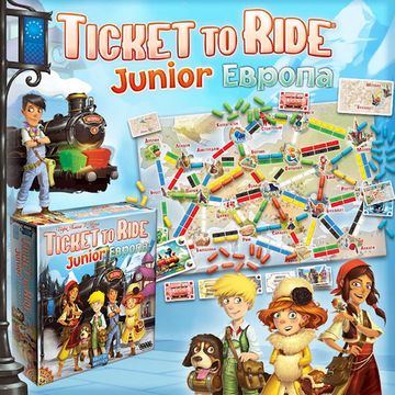 Настольная игра: Ticket to Ride Junior: Европа, арт. 1867