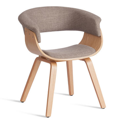 Стул VIMTA (mod.8021) дерево / ткань, 69х56х77 см, натуральный/бежевый, Aimcasa 5