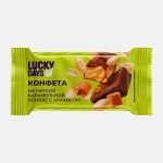 Конфеты Lucky Days на мягкой карамельной основе с арахисом