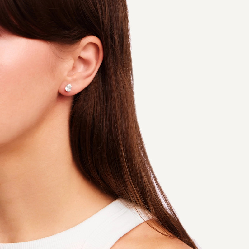 Серьги Классическая Груша, Размер 5, Серебро