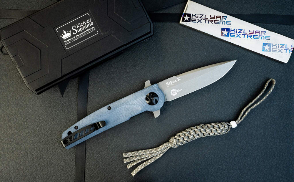 Складной нож Biker X D2 TacWash