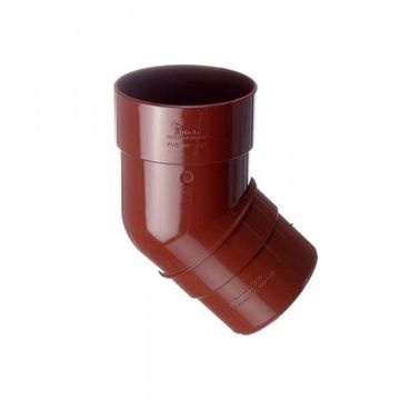 Колено поворотное ПВХ водосток ГРАНАТ