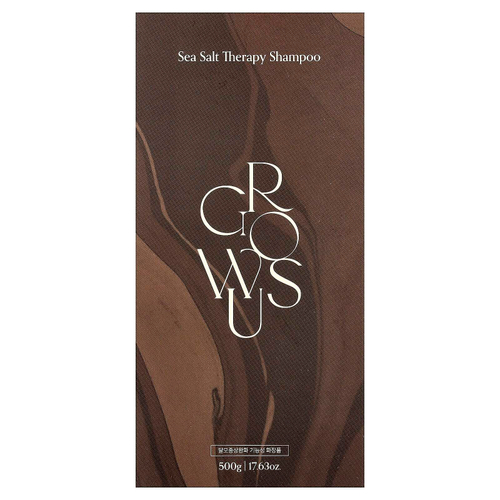 GROWUS, Терапевтический шампунь с морской солью, свежий морской ветер, 500 г (17,63 унции)