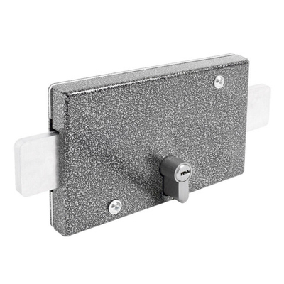 Замок Аллюр накладной ЗГЦ серебро