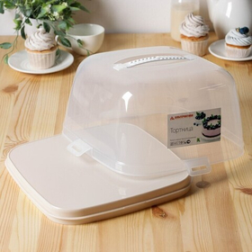 Тортовница квадратная. Двустороннее дно