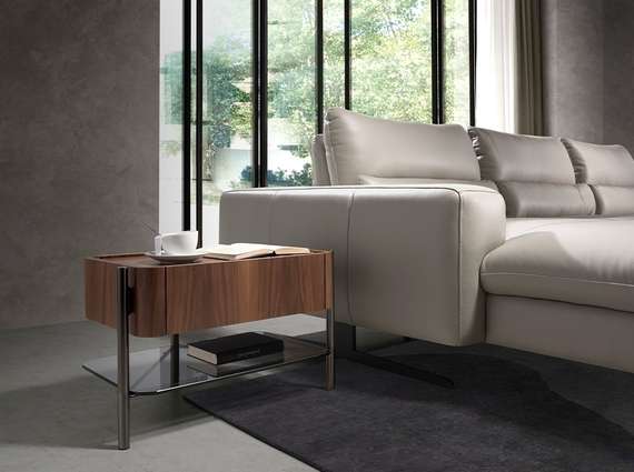 Прикроватная тумба Angel Cerda 7138, шпон ореха