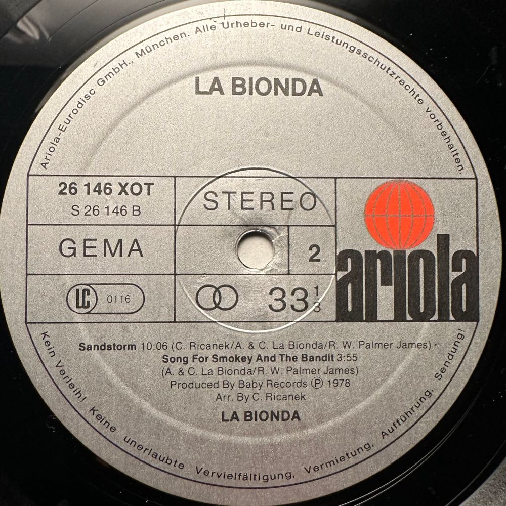 La Bionda- La Bionda (Германия 1978г.)