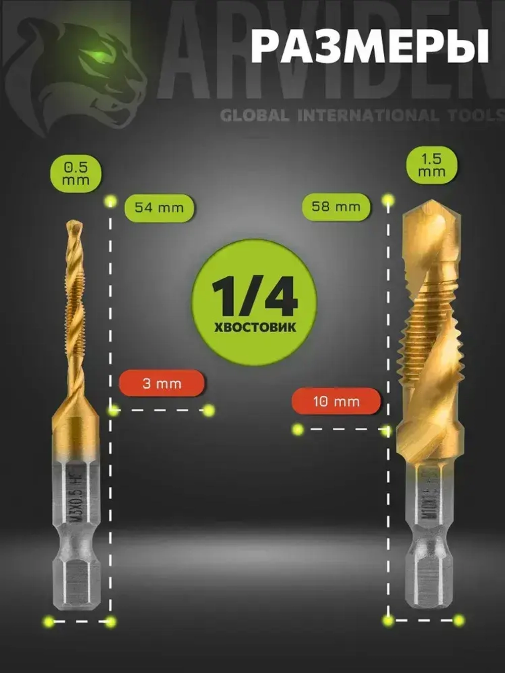 Метчики по металлу набор